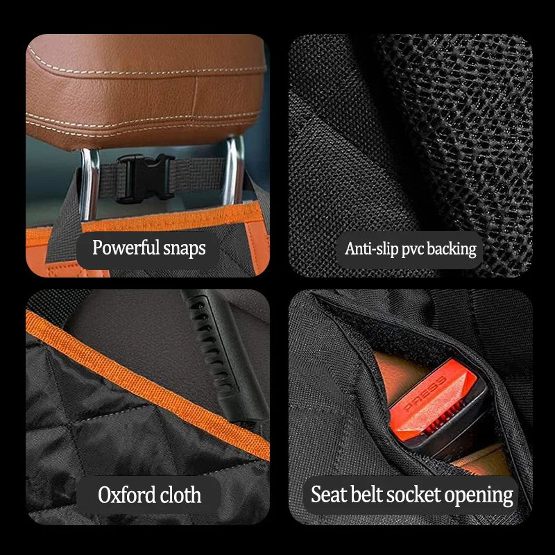 Car Pet Mat Rear Seat Protective Cover Waterproof And Thickened To Prevent Biting Oxford Cloth Fully Enclosed Anti-Dirty Mat
