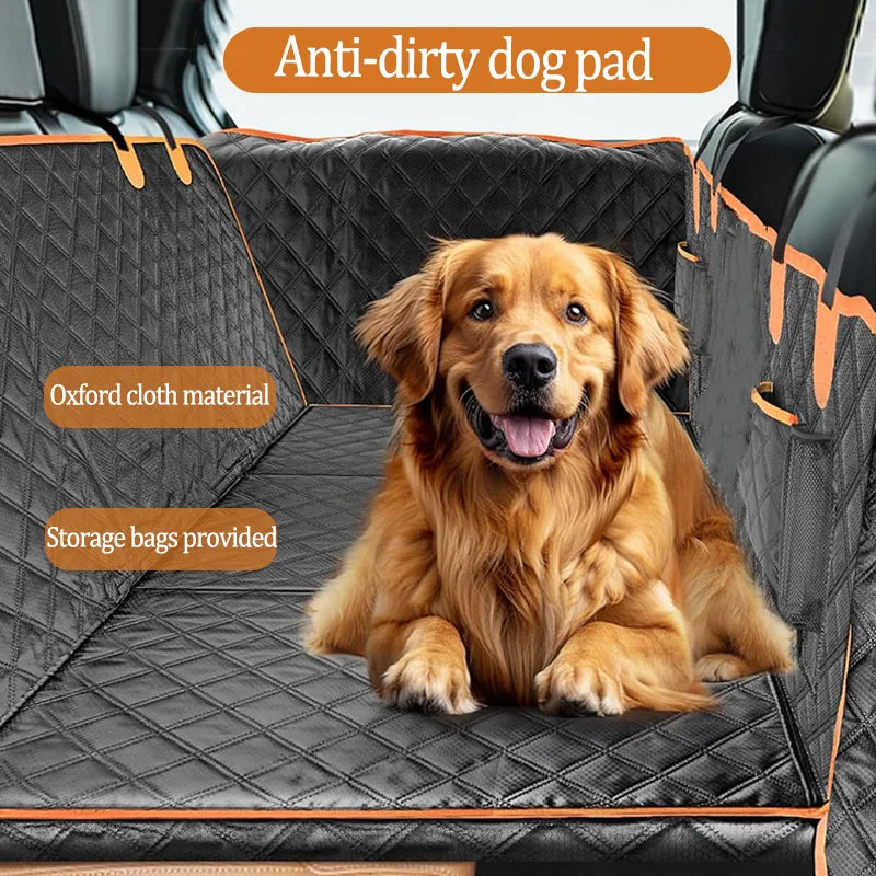 Car Pet Mat Rear Seat Protective Cover Waterproof And Thickened To Prevent Biting Oxford Cloth Fully Enclosed Anti-Dirty Mat
