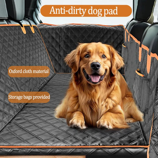 Car Pet Mat Rear Seat Protective Cover Waterproof And Thickened To Prevent Biting Oxford Cloth Fully Enclosed Anti-Dirty Mat