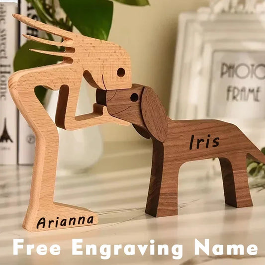 Custom Pet Wood Sculpture – The Love Between You & Your Pet